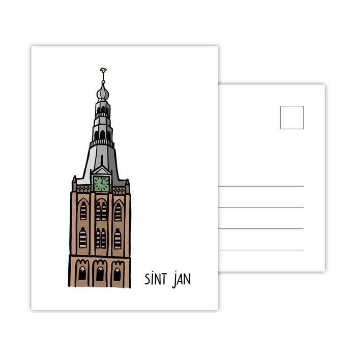 Ansichtkaart Sint Jan Den Bosch, 2 st. — product photo